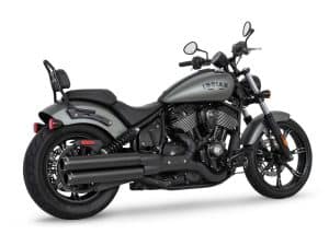 Indian Chief Motorcycles with sleek matte grey finish and powerful V-twin engine.