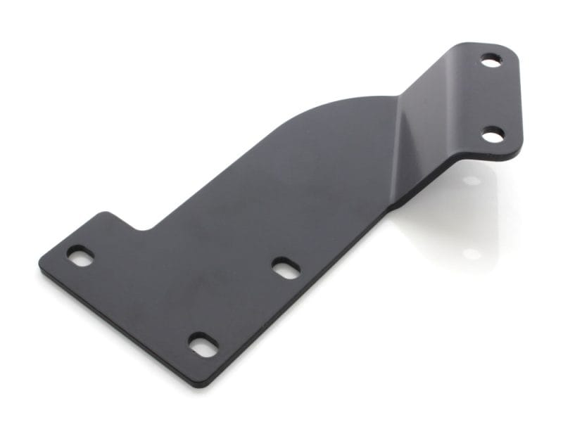 Forged motorcycle mounting bracket for Revelry Motorcycles in black.