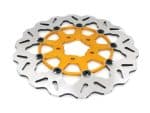 High-performance motorcycle disc brake rotor for Revelry Cycles motorcycles.