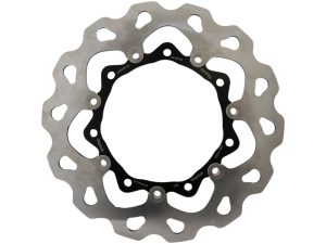 High-performance motorcycle disc brake rotor for Revelry Motorcycles enthusiasts.