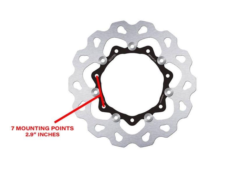 High-performance bicycle disc brake rotor for Revelry Motorcycles, durable and lightweight.
