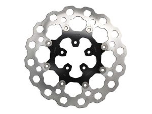 Lightweight motorcycle disc brake rotor for Revelry Motorcycles.