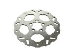 Lightweight aluminium motorcycle brake disc for reliable stopping power.