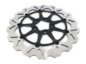 High-performance mountain bike disc brake rotor for Revelry Motorcycles, durable and lightweight.