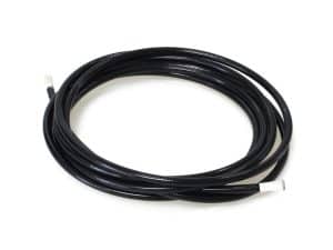 Flexible black motorcycle electrical wiring cable for Revelry Motorcycles accessories and repairs.
