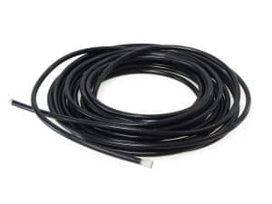 Flexible black motorcycle electrical wiring loom for Revelry Motorcycles.