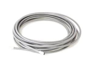 Flexible stainless steel motorcycle brake or clutch cable for Harley Davidson bikes.