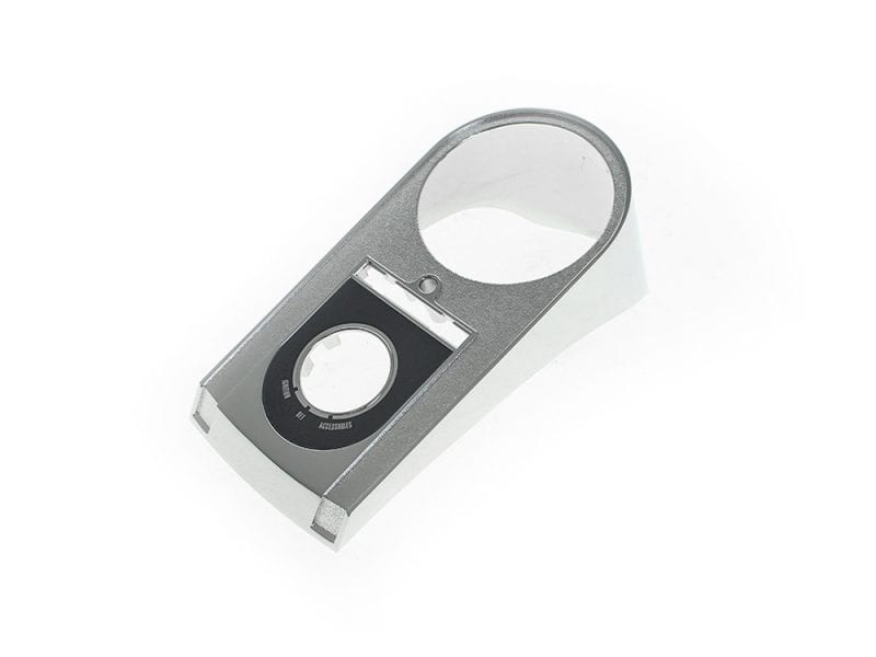 Dash - Chrome. Fits Softail 2011-2017 Silver iPod Nano dock holder with remote control compartment for Harley Davidson bikes.