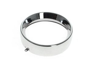 Frenched 7in. Headlight Trim Ring - Chrome. Fits FL Softail 1994-2017 & Freewheeler Trike 2015up