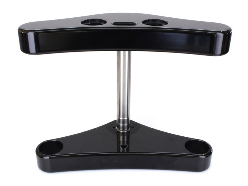 3 Degree Raked Triple Tree Kit - Black. Fits FX Softail 1984-2017 & Dyna Wide Glide 1993-2005. Aluminium motorcycle lift stand for motorbike maintenance and repair.