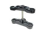 Aluminium motorcycle steering stem bearing stabiliser for enhanced bike control.