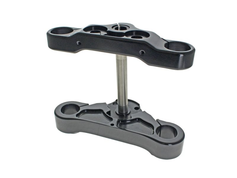 6 Degree Raked Triple Tree Kit - Black. Fits Breakout 2018up with 26in. Wheel Upgrade. Aluminium motorcycle triple tree fork clamp for Harley Davidson and custom bikes.