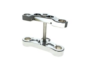 High-quality motorcycle triple tree fork clamp for Revelry Motorcycles and custom bike builds.