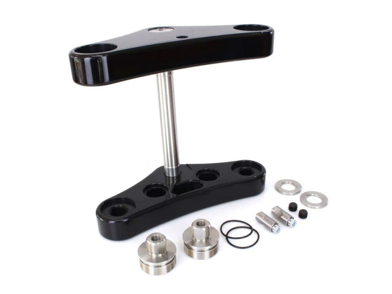 High-quality motorcycle triple tree clamp for Revelry Motorcycles, precision CNC machining.