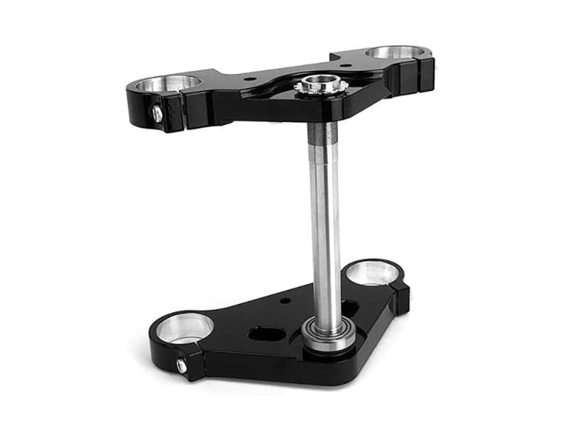 High-quality motorcycle fork clamp for Revelry Motorcycles, durable and precise fit for bike customization.