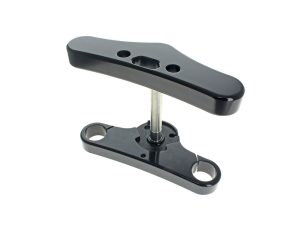 High-quality motorcycle kickstand mounting component for Revelry Motorcycles, durable and reliable.