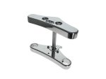 Chrome motorcycle triple tree top clamp for Revelry Motorcycles Australia - premium quality.