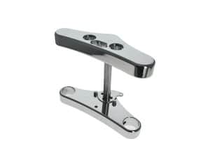 Chrome motorcycle triple tree top clamp for Revelry Motorcycles Australia - premium quality.