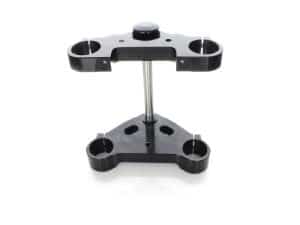 Aluminium motorcycle triple tree clamp for Revelry Motorcycles.
