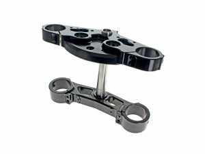 Aluminium motorcycle triple tree fork clamps for Revelry Motorcycles, durable and high-performance.
