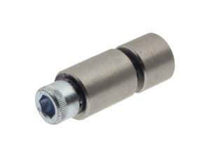 Precision motorcycle engine camshaft tool component for Revelry Motorcycles.