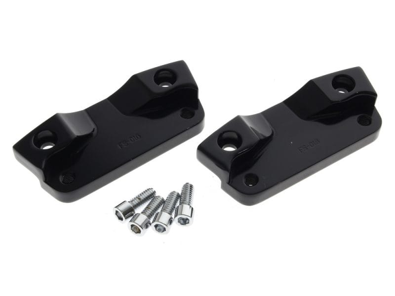 High-quality black motorcycle fork spacers for Revelry Motorcycles. Designed for durability and performance.