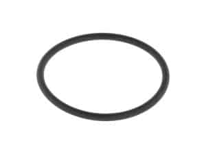 O-ring seal for motorcycle parts, black rubber, durable and versatile.