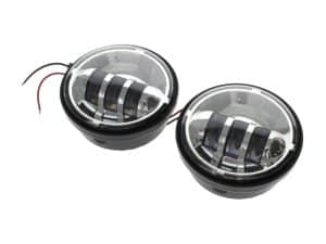 Bright LED motorcycle headlights for enhanced visibility and safety on the road.