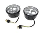 Bright motorcycle LED lights for Revelry Motorcycles enhance visibility and style.