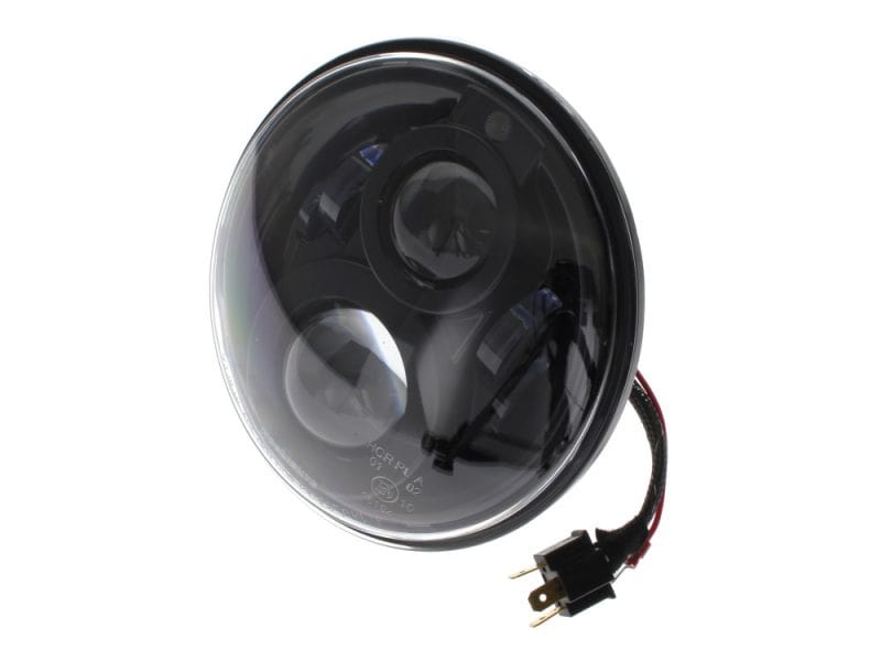 7in. LED HeadLight Insert with Parker - Black. Fits Most H-D Bright black LED motorcycle headlight for Revelry Motorcycles, Australian delivery available.