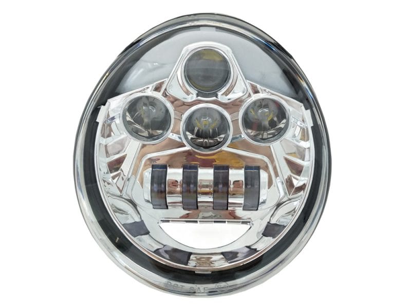 High-quality LED motorcycle headlight with multiple beams for Revelry Motorcycles enthusiasts.