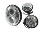 7in. HeadLight & 4.5in. Passing Lamp Bundle - Chrome. Fits Most H-D with 7in. Headlights & 4.5in. Passing Lamps.
