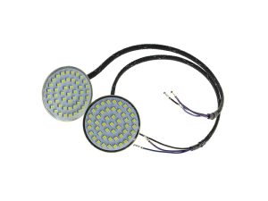 High power LED motorcycle indicator lights for Revelry Motorcycles.