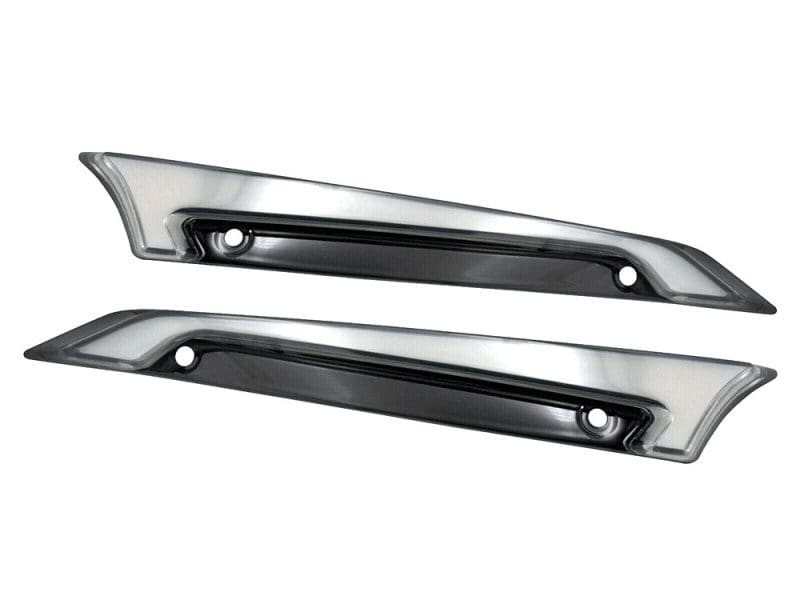 LED FusionFX Windshield Trim - Smoke Lens High-performance motorcycle LED turn signals, Revelry Motorcycles accessories, Australia.