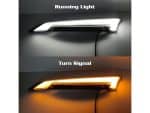 LED motorcycle running light and turn signal – sleek design for Revelry Motorcycles.