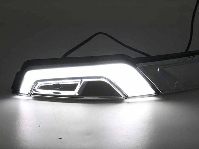 High-performance motorcycle LED headlight for Revelry Motorcycles Australia.