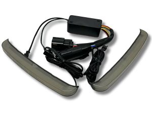 High-performance motorcycle LED turn signal kit for Revelry Motorcycles.
