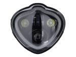 High-performance motorcycle headlight with LED lighting, perfect for Revelry Motorcycles.