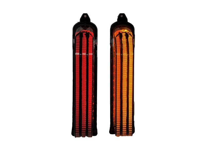 LED Motorcycle Indicator Lights for Revelry Motorcycles AU, Red and Amber Turn Signal Lights.