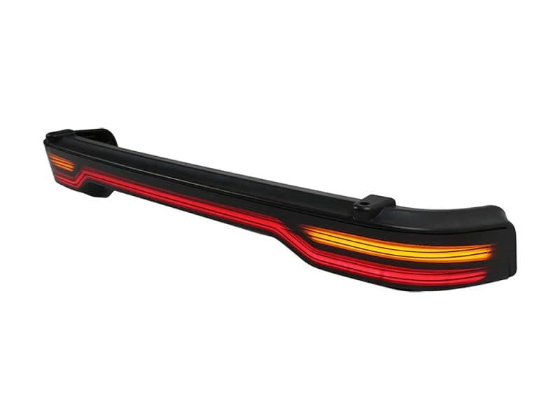 Tour Pak Light Bar - Amber Turn High visibility motorcycle LED brake light with dynamic turn signals, great for Revelry Motorcycles.