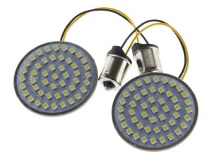 Bright LED motorcycle turn signal indicators for Revelry Motorcycles, high visibility and durable design.