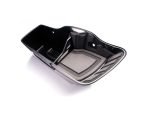 Portable motorcycle saddlebag storage accessory for Revelry Motorcycles.