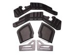 High-performance motorcycle foot peg rubber pads and mounting hardware for Revelry Motorcycles.