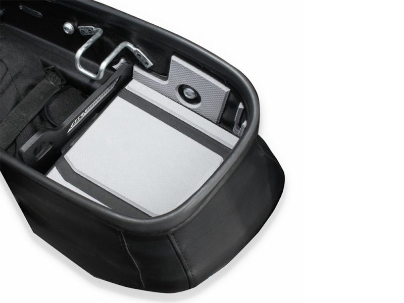 High-quality motorcycle top case storage system for Revelry Motorcycles in Australia.