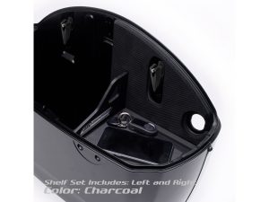 Lockable motorcycle top box with key for secure storage on Revelry Motorcycles Australia.