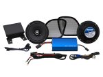 High-quality motorcycle audio amplifier and speaker system for Revelry Motorcycles.