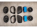 High-quality motorcycle speaker kit for Revelry Motorcycles, with speakers and amplifiers.