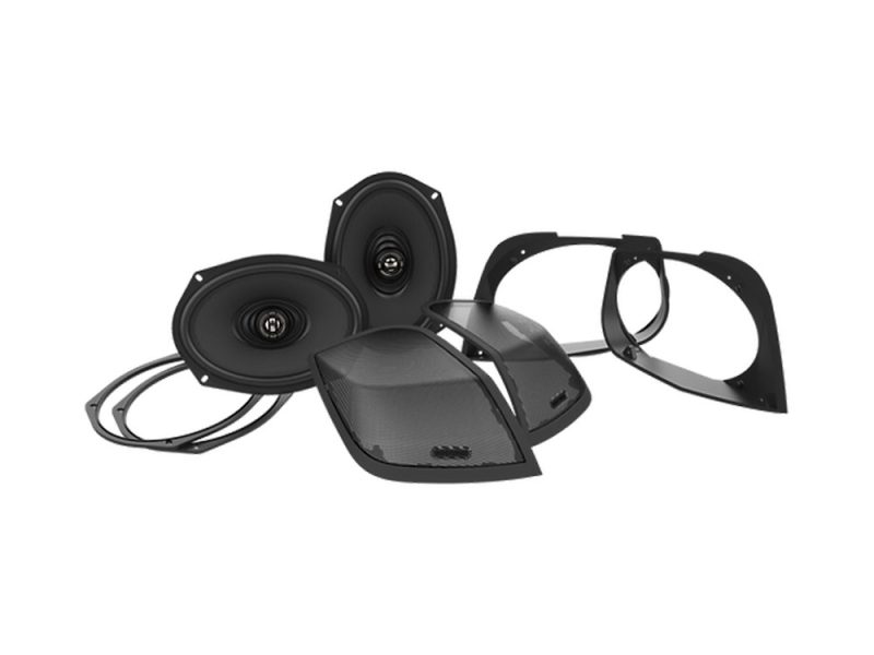 Saddlebag Lid Retro 6x9's Cut In Kit with Speakers. Fits Street Glide High-quality motorcycle speaker system for Revelry Motorcycles, Australian delivery, premium sound for riding.