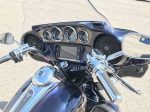 High-quality motorcycle dashboard with digital display and chrome accents, perfect for touring and long rides.