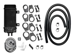 Revelry Motorcycle radiator cooling kit for Harley Davidson.